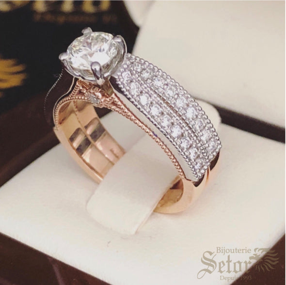 Asya diamond rings DWR017 - Bijouterie Setor