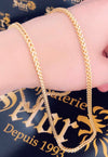 3mm gold Franco chain MC-019 - Bijouterie Setor