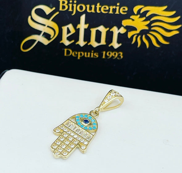 Pendentif main avec œil P353 - Bijouterie Setor