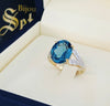 Blue Topaz ring WDR049 - Bijouterie Setor