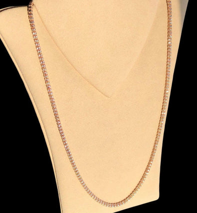 Rose gold diamond cut chain MC130 - Bijouterie Setor