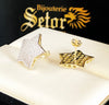 Star earrings E178 - Bijouterie Setor