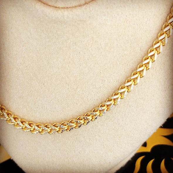 3mm gold Franco chain MC-019 - Bijouterie Setor