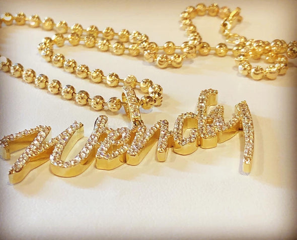 Wendy gold name necklace WC - Bijouterie Setor