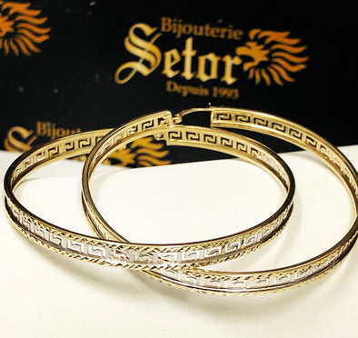 Venicia Big hoop earrings E131 - Bijouterie Setor