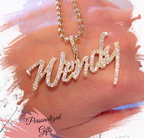 Wendy gold name necklace WC - Bijouterie Setor