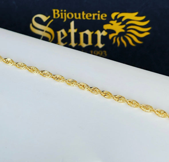 Bracelet en corde libre 2,5 mm WB041 - Bijouterie Setor