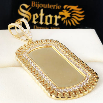 Army tag pendant P292 - Bijouterie Setor