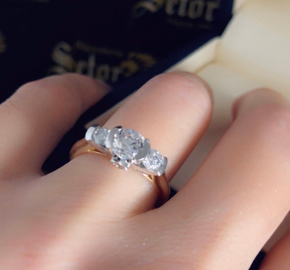 Trinity engagement ring ZER26 - Bijouterie Setor