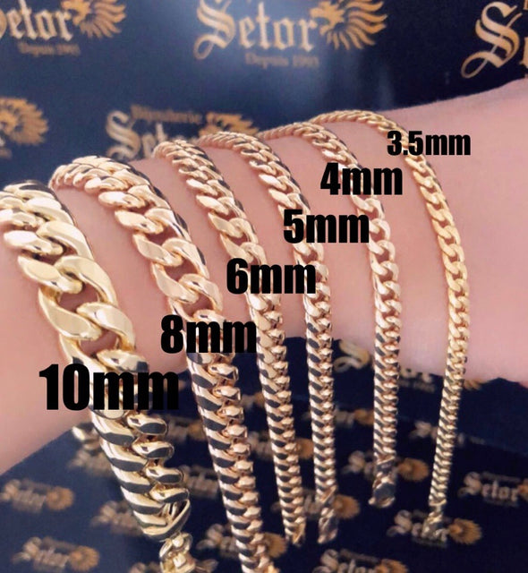 5mm Cuban link bracelet MB-18 - Bijouterie Setor