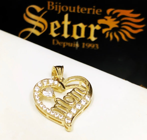 Heart mom pendant P297 - Bijouterie Setor