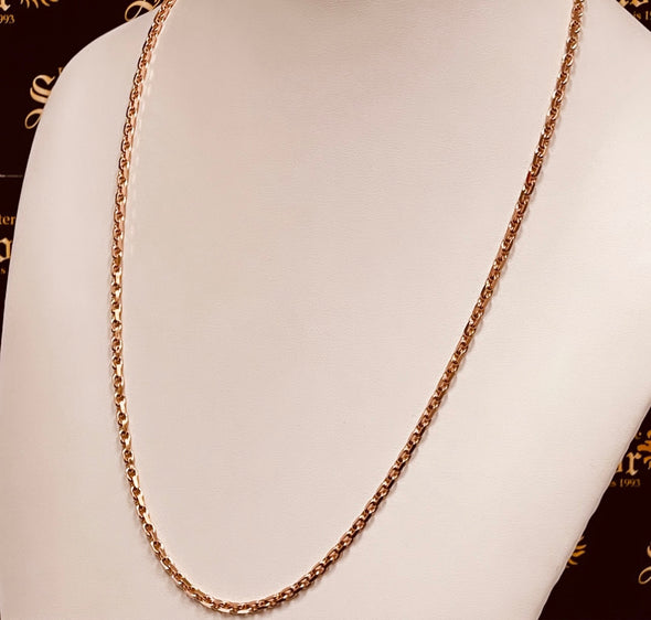 Rose gold link chain MC154 - Bijouterie Setor