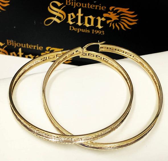 Venicia Big hoop earrings E131 - Bijouterie Setor