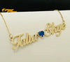 Birthstone name necklace NC078 - Bijouterie Setor