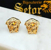 Medusa face stud earrings E066 - Bijouterie Setor