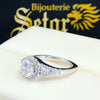 Bague Linda en or blanc 14k ZER020 - Bijouterie Setor