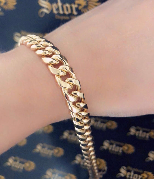 8mm Cuban link bracelet MB-20 - Bijouterie Setor