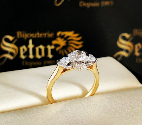 Trinity engagement ring ZER26 - Bijouterie Setor