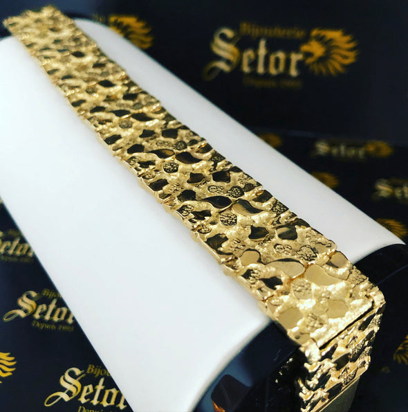 Bracelet pépites d'or MB032 - Bijouterie Setor