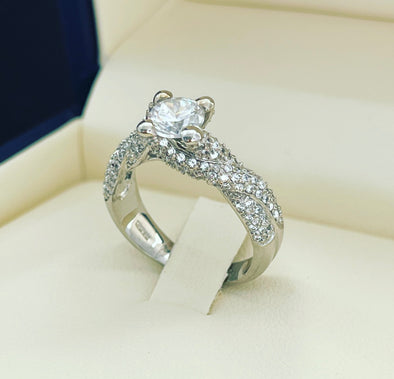 Knotted engagement ring ZER052 - Bijouterie Setor