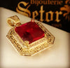 Ruby red pendant P80 - Bijouterie Setor