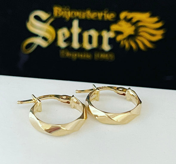 Small twist earrings E220 - Bijouterie Setor