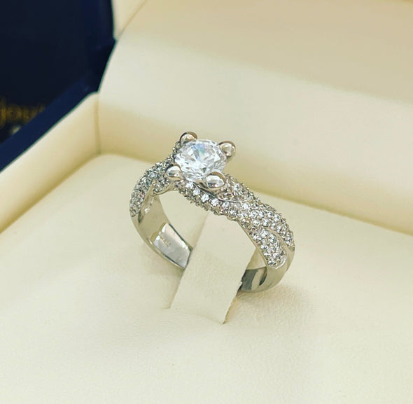 Knotted engagement ring ZER052 - Bijouterie Setor