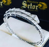 White gold diamond bangle DB009 - Bijouterie Setor