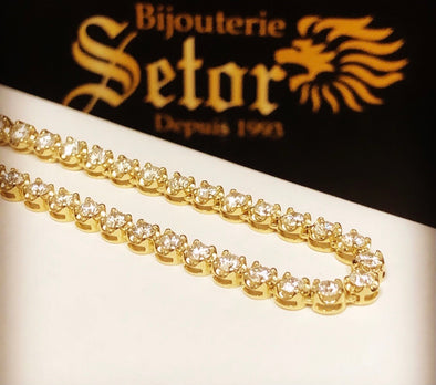 Jeremy diamond tennis chain DN030 - Bijouterie Setor