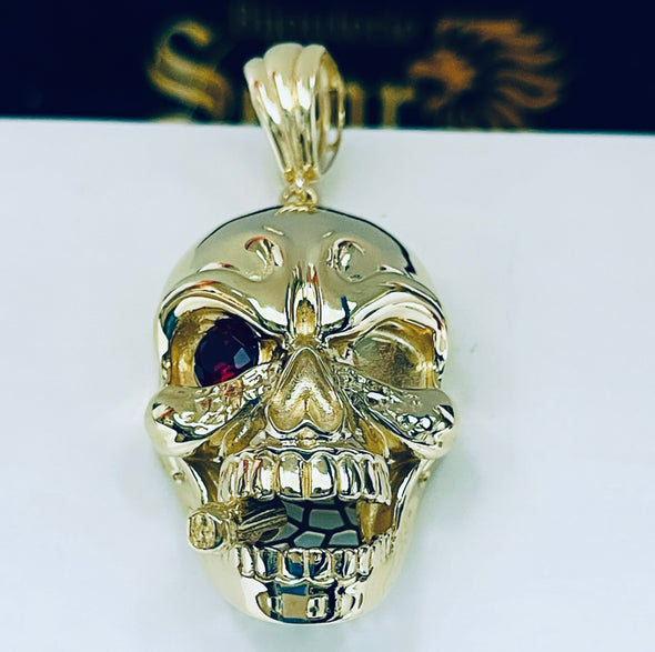 Pendentif pirate fumeur de cigares P359 - Bijouterie Setor