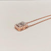 Poppy rose gold diamond necklace DC10 - Bijouterie Setor