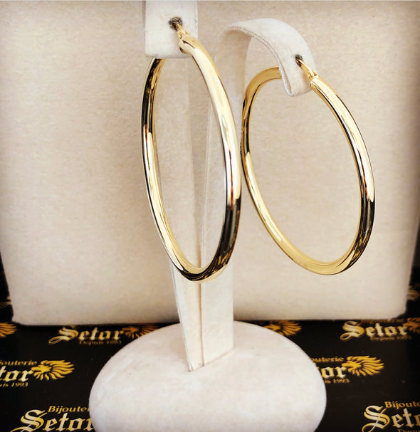 Nelly hoop earrings E107 - Bijouterie Setor