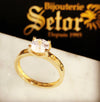 Love solitaire engagement ring ZER013 - Bijouterie Setor