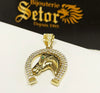 Green eye Horseshoe pendant P299 - Bijouterie Setor