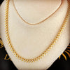 3mm gold Franco chain MC-019 - Bijouterie Setor