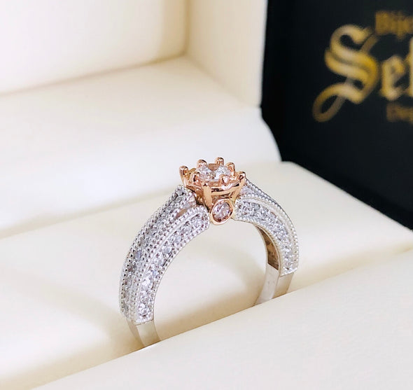 Rosy engagement ring ZER25 - Bijouterie Setor