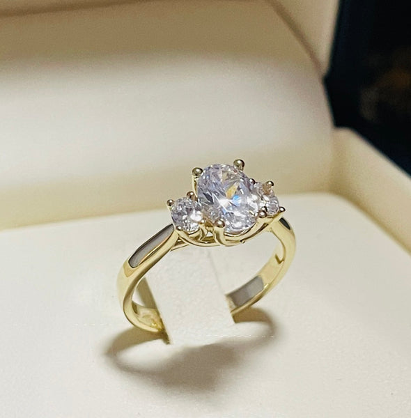 Trinity engagement ring ZER067 - Bijouterie Setor